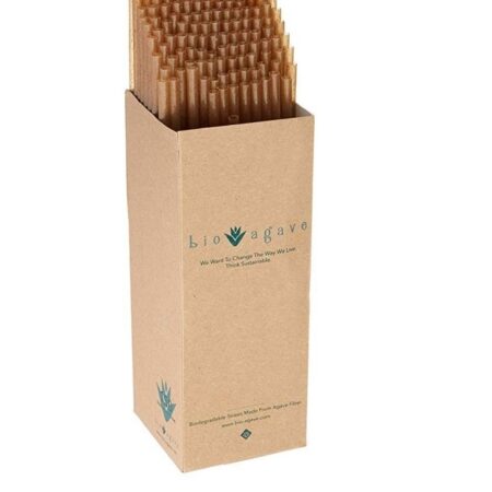150 Biodegradable Straws Made From Agave Fibers