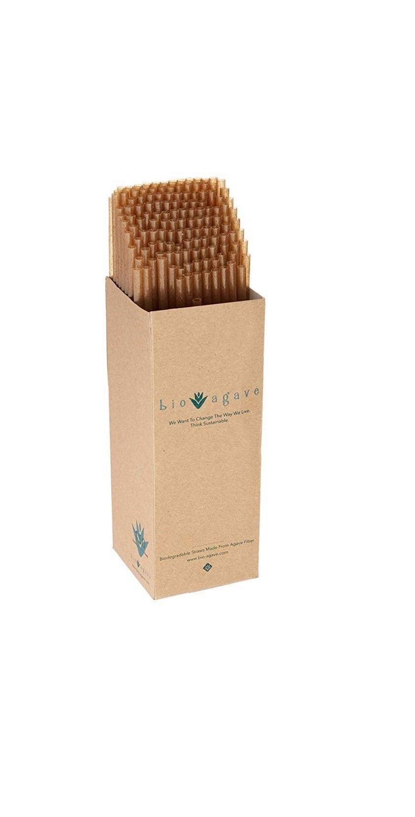 150 Biodegradable Straws Made From Agave Fibers